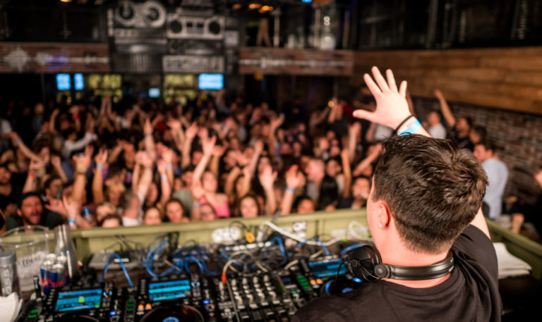 DJ Breis Gordan in Pittsburgh, PA djing at a club venue